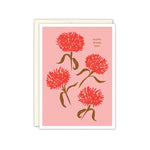 Coral Mums Mother's Day Card