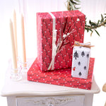 Fox Forest & Snowdrops /  Winter Holiday Gift Wrap Set