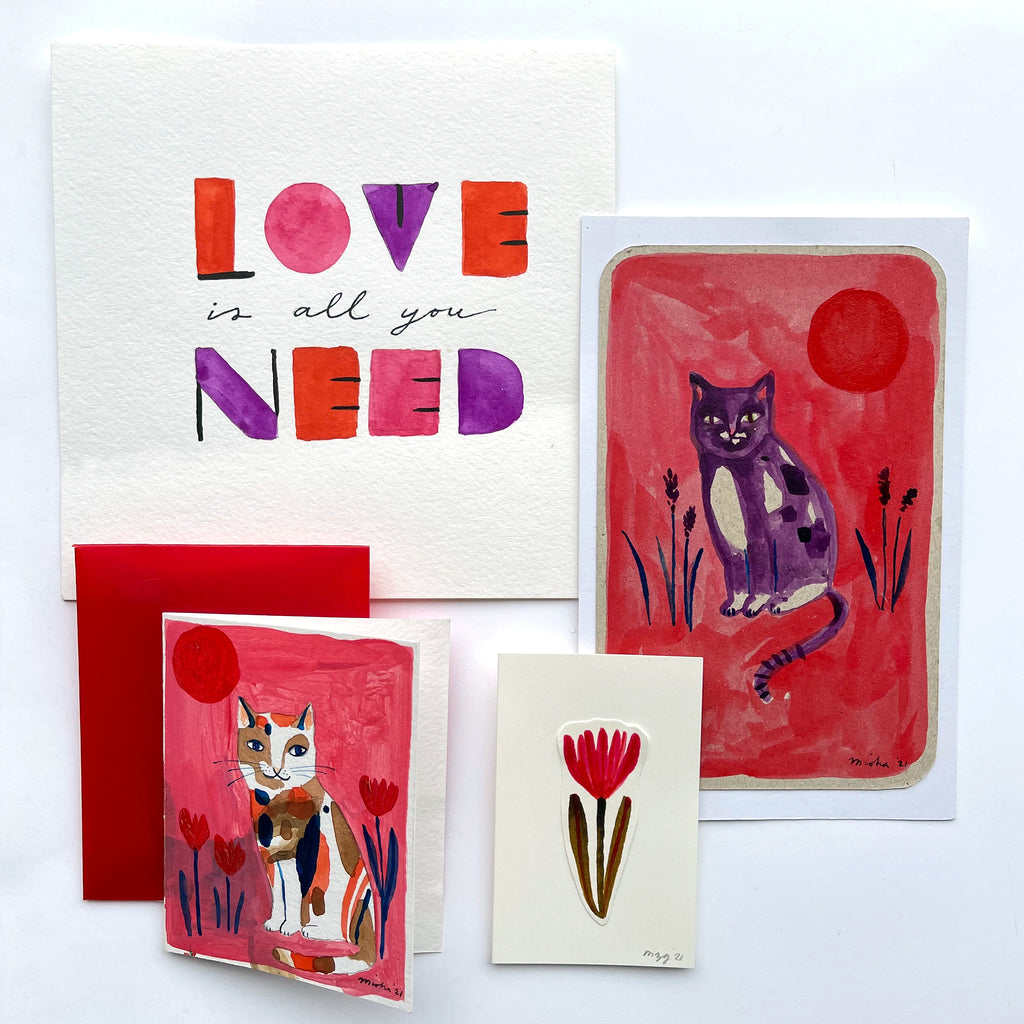 SALE — Love is All You Need / Original Hand-painted Artwork