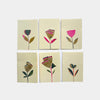 New! Sets of Six Hand-painted and collaged Mini Cards