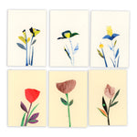 New! Sets of Six Hand-painted and Collaged Mini Cards