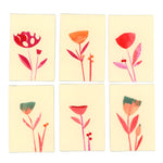 New! Sets of Six Hand-painted and Collaged Mini Cards