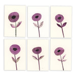 New! Sets of Six Hand-painted and Collaged Mini Cards