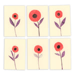 New! Sets of Six Hand-painted and Collaged Mini Cards
