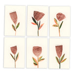 New! Sets of Six Hand-painted and Collaged Mini Cards