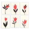 New! Sets of Six Hand-painted and Collaged Mini Cards