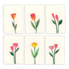 New! Sets of Six Hand-painted and Collaged Mini Cards