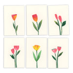 New! Sets of Six Hand-painted and Collaged Mini Cards