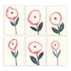 New! Sets of Six Hand-painted and Collaged Mini Cards