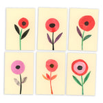 New! Sets of Six Hand-painted and Collaged Mini Cards