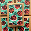 Teal Red Rose / Boxed Thank You Cards