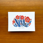 New! Orange Flowers / Boxed Thank You Note Cards