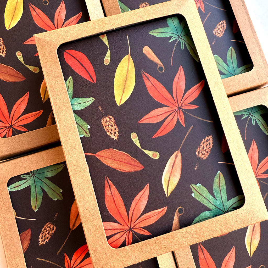 New! Autumn Leaves / Boxed Blank Note Cards