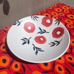 Large, Matte Poppy Melamine Bowl