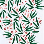 Leaves & Berries Holiday Tea Towel