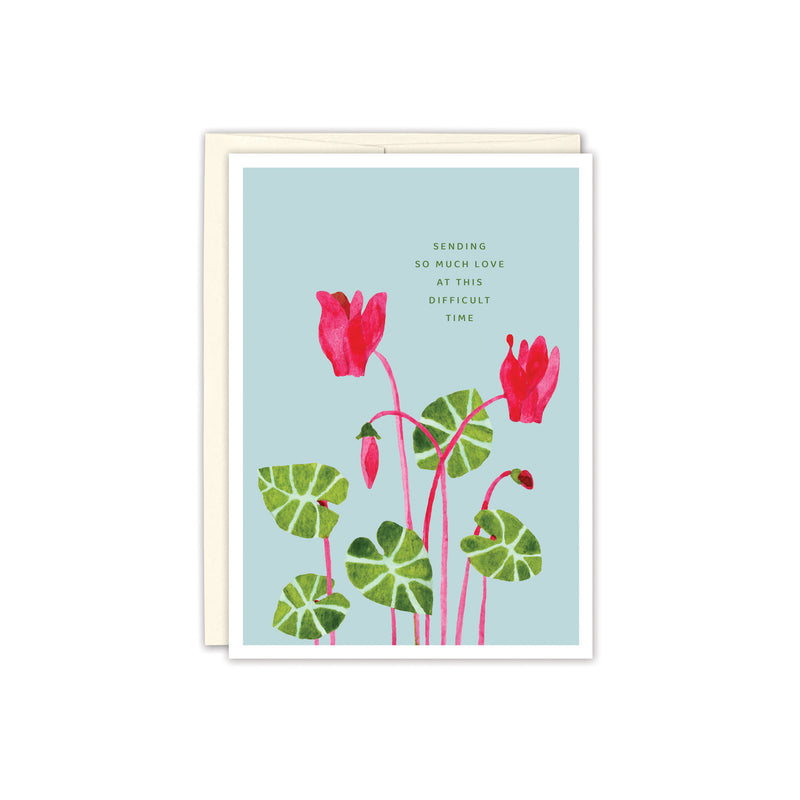 New! Cyclamen / Sympathy Card