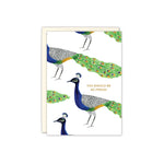 New! Peacock Graduation Card