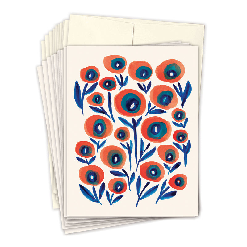 Big Poppies / Boxed Blank Note Cards