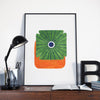 New! 1970s Persimmon / Art Print