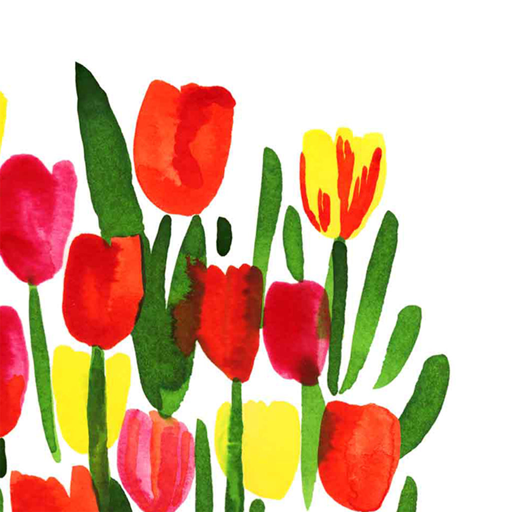 Colorful Tulips Art Print