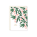 New! Leaves & Berries Boxed Holiday Cards