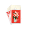 New! Retro Poinsettia Boxed Holiday Cards