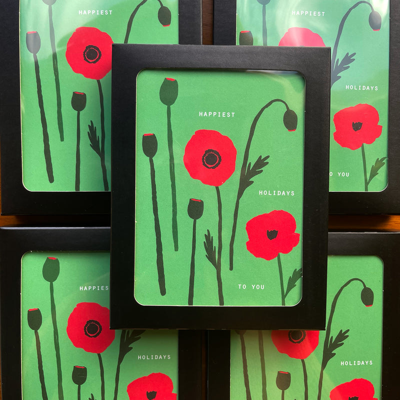 New! Poppy Holiday / Boxed Holiday Cards