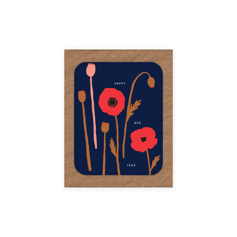 New! Poppy New Year / Boxed Holiday Cards