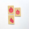 Single, One-of-a-kind, Handmade Mini Pomegranate Card