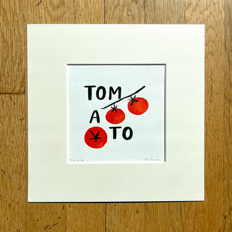 Tom-a-to No. 2 / original matted painting