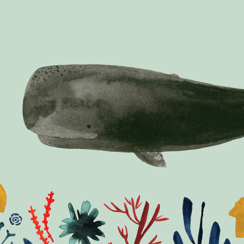 Whale & Sea Jewels / Art Print