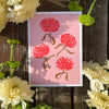 New! Coral Mums Mother's Day Card