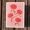 New! Coral Mums Mother's Day Card