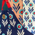 Misha Zadeh Blue Poppies Kitchen Textiles collection for 180 Degrees