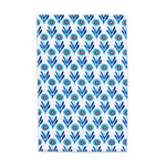 Blue  Poppies Screen Printed Tea Towel by Misha Zadeh for 180 Degrees