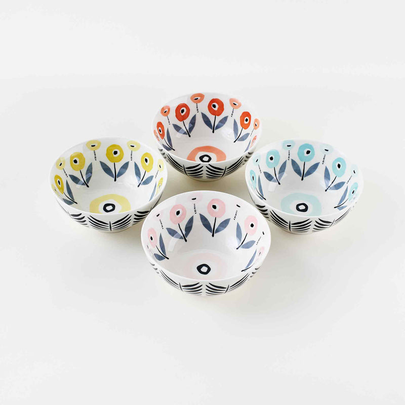 Mod Poppies Ceramic Bowls by Misha Zadeh for 180 Degrees