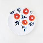 16" Matte Finish Inky Poppies Melamine Platter by Misha Zadeh for 180 Degrees