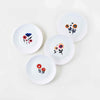 7.5" melamine plates by Misha Zadeh featuring Poppies