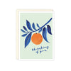 New! Orange Branch Thinking of You Card
