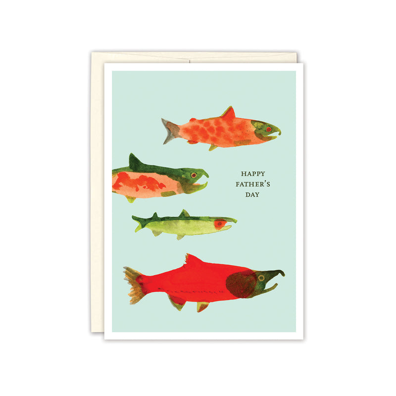 Salmon Father's Day Card