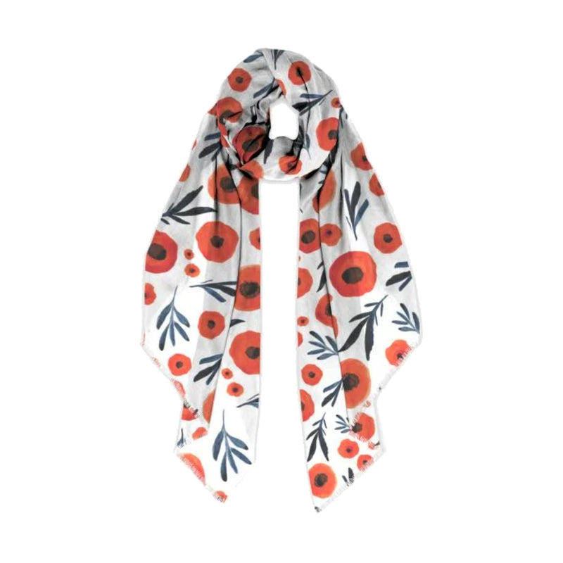Misha Zadeh Poppy Specimen Modal Scarf