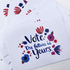 Misha Zadeh Vote - The future is yours watercolor artwork postcards fanned out on white background