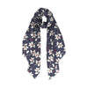 White Holly Modal Scarf in Navy