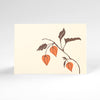 Chinese Lanterns, or Autumn Lanterns, Orange and Brown Letterpress Card by Misha Zadeh for Turquoise Creative