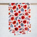 Misha Zadeh Poppy Specimen Modal Scarf, hanging