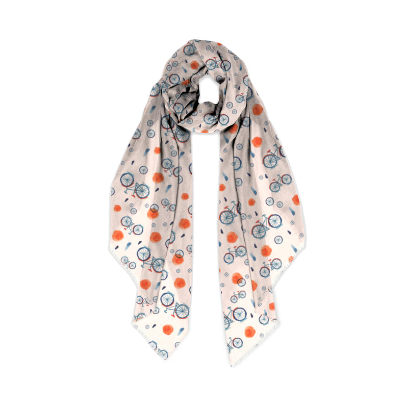 Misty Bicycle Modal Scarf