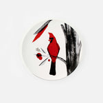 Red Cardinal Ceramic Plate