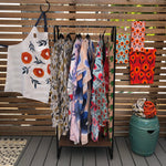 Misha Zadeh Kitchen Textiles and Wearable Wraps at Dutch + Bow Outdoor Trunk Show in Seattle