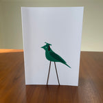 Grad Bird, handmade, cut-paper greeting card