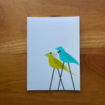 Wedding Birds / handmade, cut-paper greeting card
